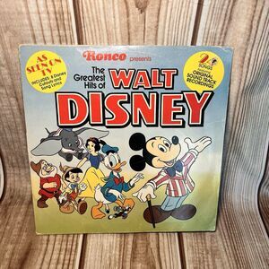 Ronco The Greatest Hits of Walt Disney Original Sound Tracks Vinyl Record